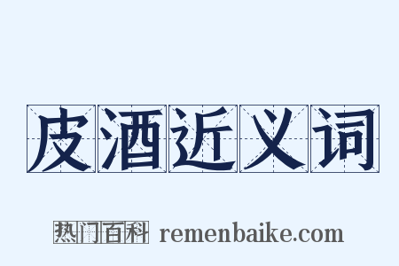 皮酒近义词是什么意思的图片